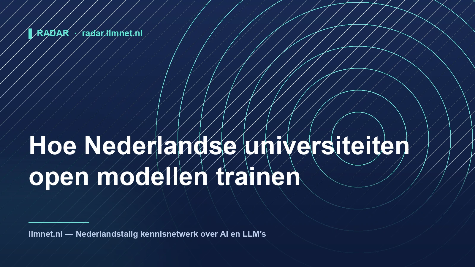 Illustratie: Hoe Nederlandse universiteiten open modellen trainen