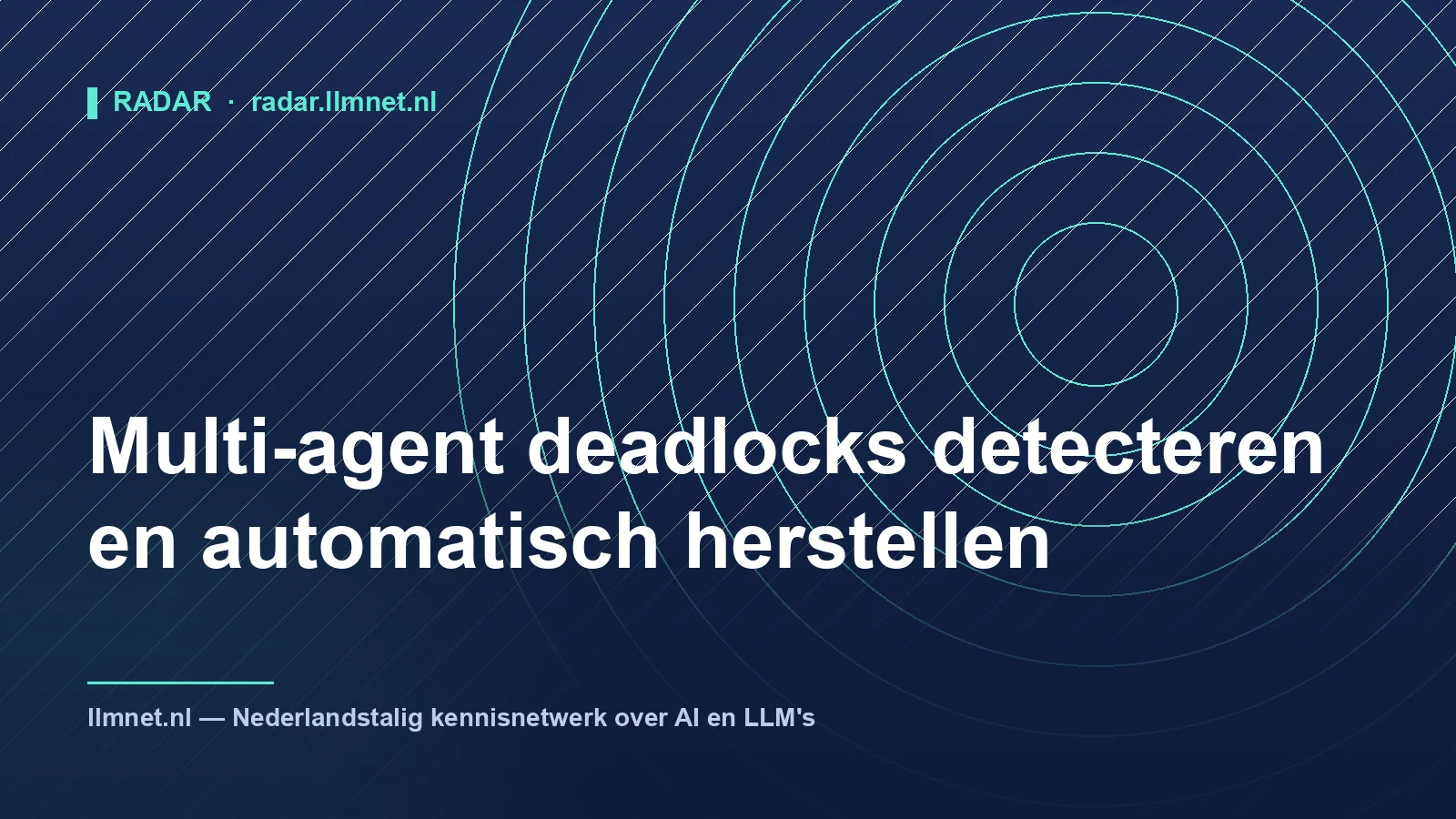 Illustratie: Multi-agent deadlocks detecteren en herstellen