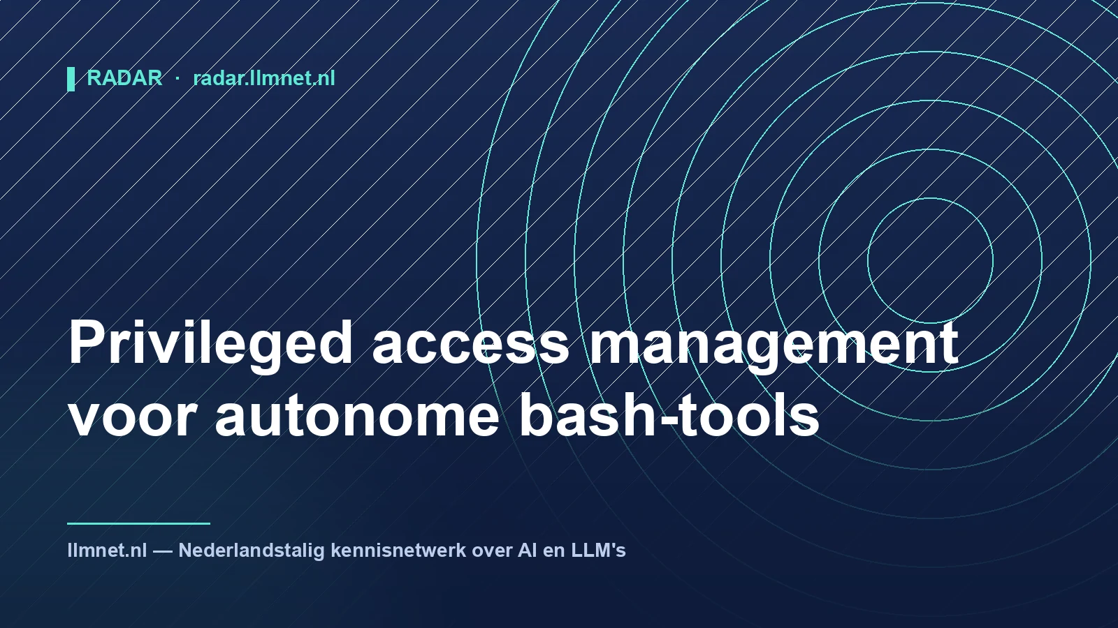 Illustratie: Privileged Access Management voor Bash-Tools