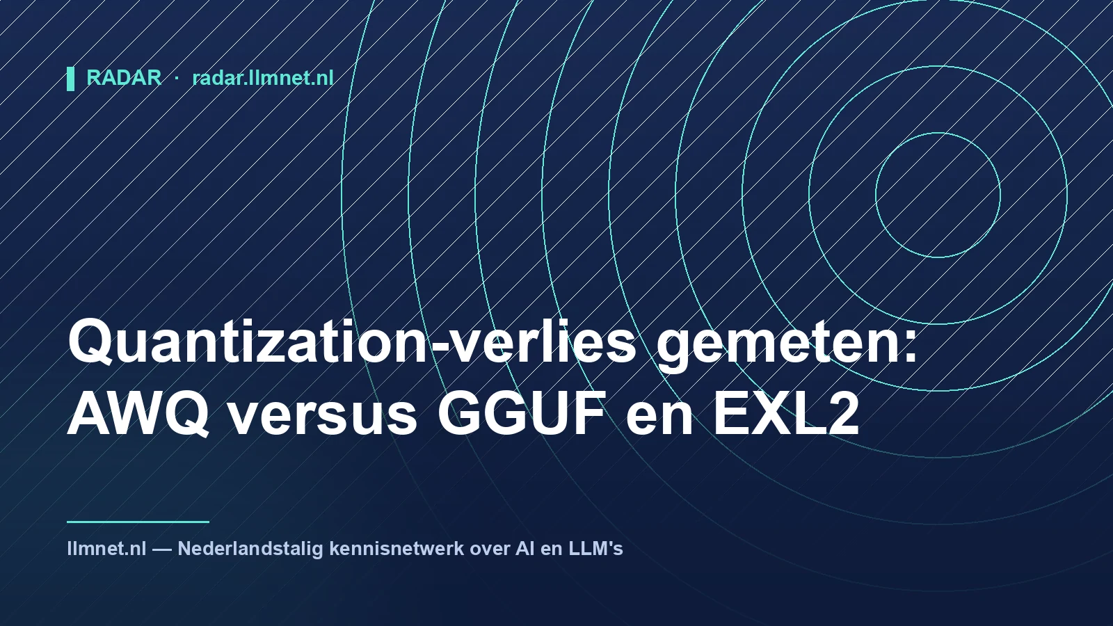 Illustratie: Quantization-verlies gemeten: AWQ vs GGUF en EXL2